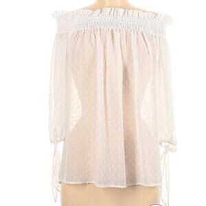 Beach Riot swiss dot off shoulder top